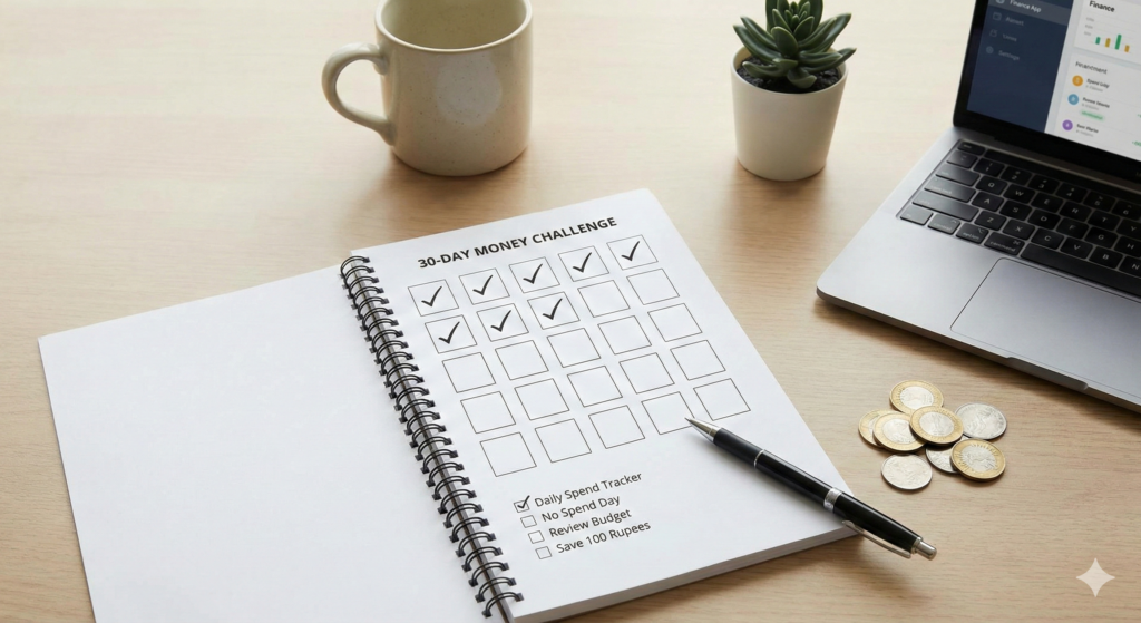 30 day budget challenge to control spending