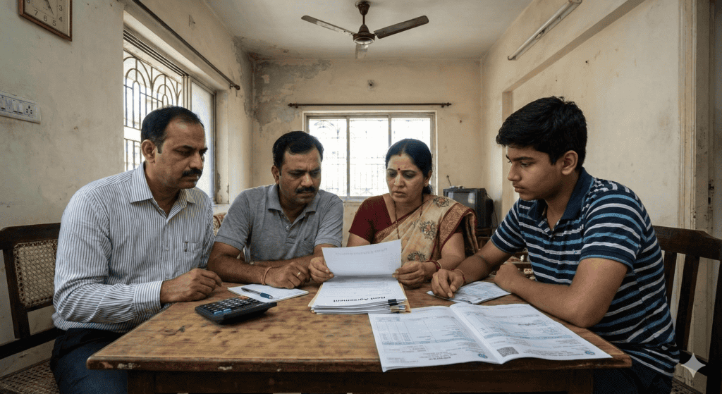 ₹50,000 salary me zyada ghar ka kiraya budget bigadta hua Indian family