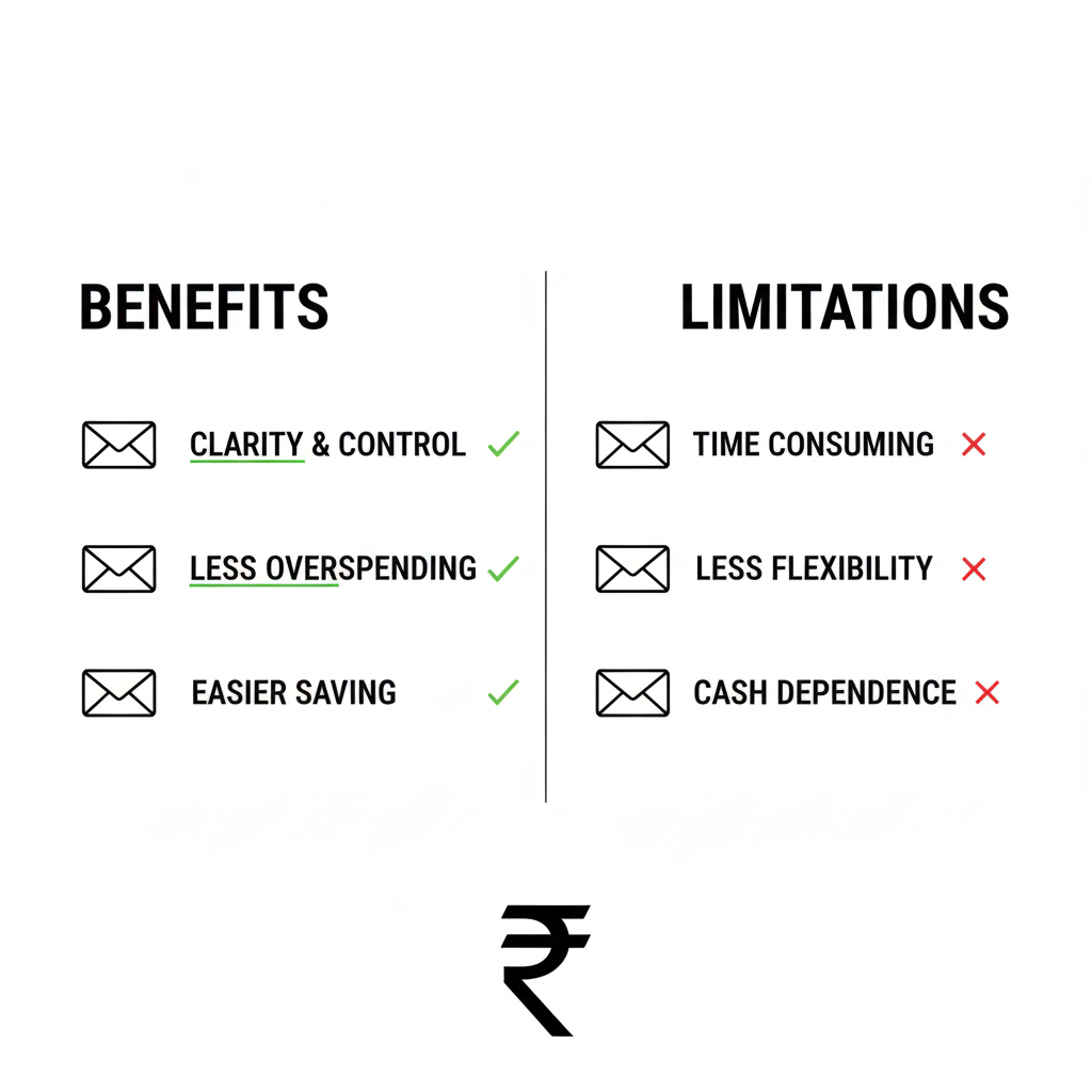 Envelope budgeting pros and cons comparison for better money control