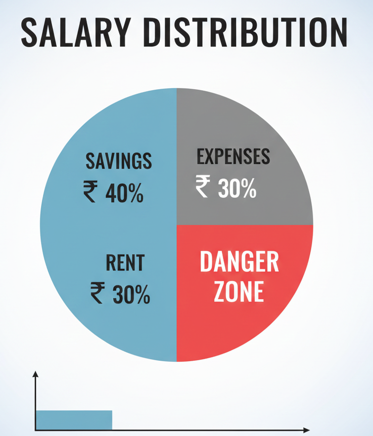 House Rent Ke Sath Budget Kaise Banaye Indian salary example chart