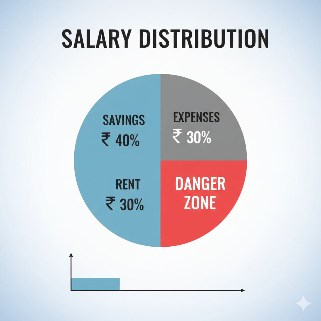 House Rent Ke Sath Budget Kaise Banaye Indian salary example chart