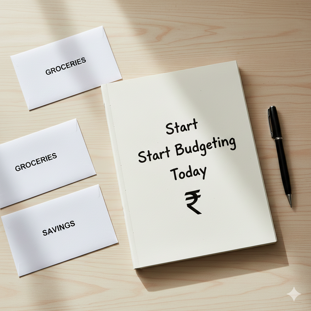 Beginner friendly budgeting start guide call to action for Indians