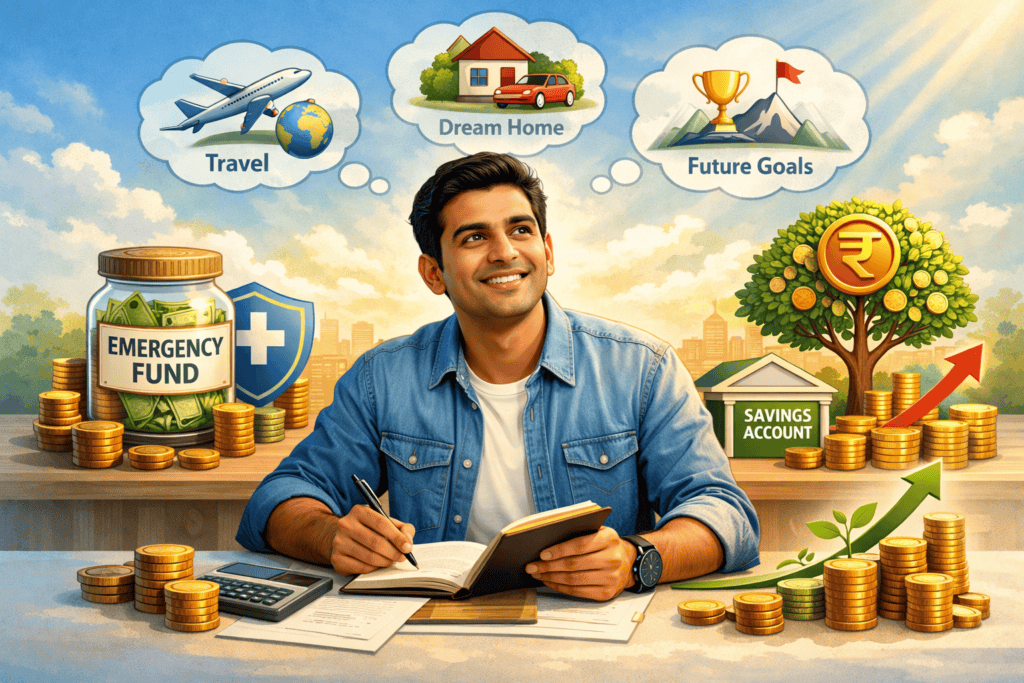 smart salary planning and wealth building infographic India