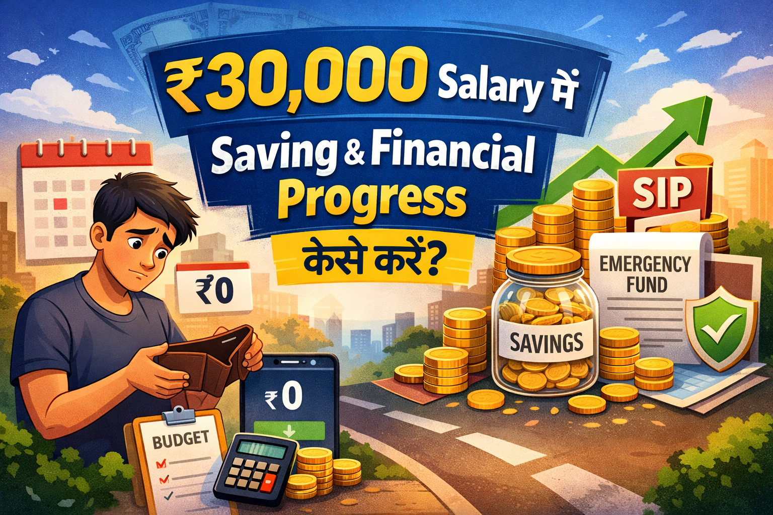 ₹30,000 Salary में Saving और Financial Progress कैसे करें