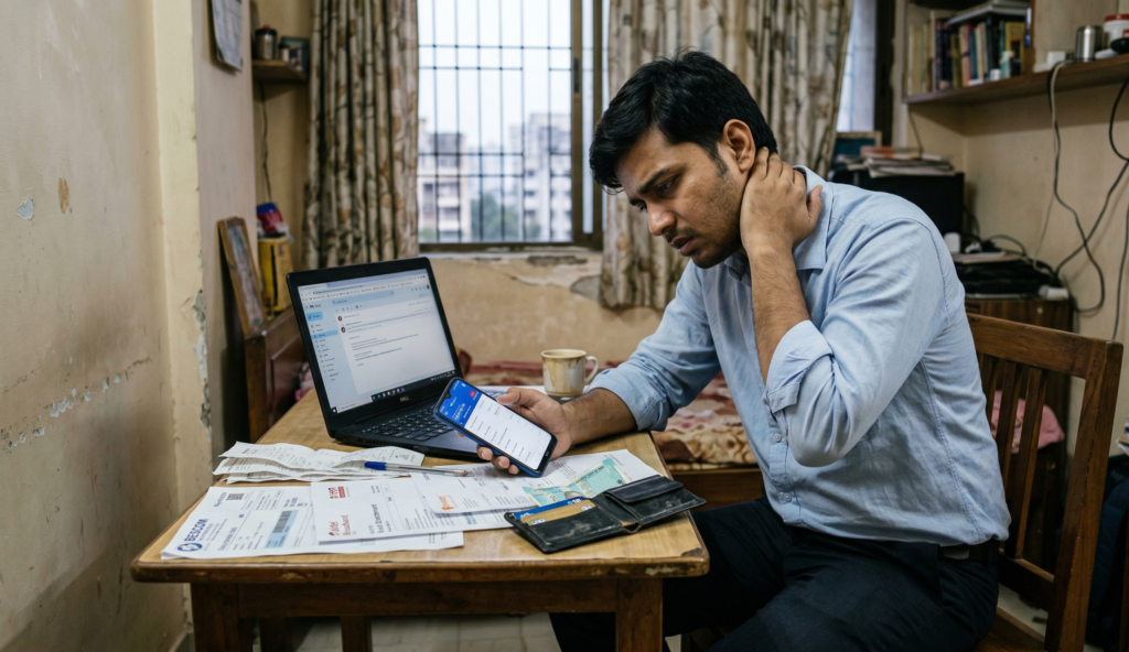 Indian salaried man worried about money despite earning 30000 salary