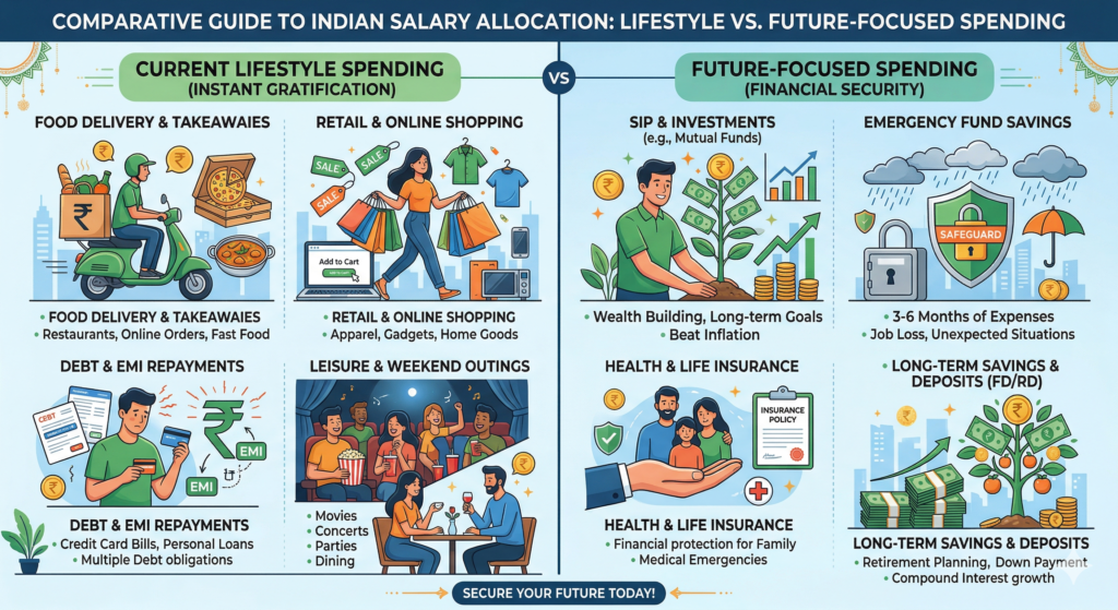 Current spending versus future focused money planning