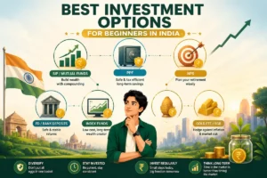 Best Investment Options for Beginners India — SIP, PPF, NPS, FD, Gold Complete Guide