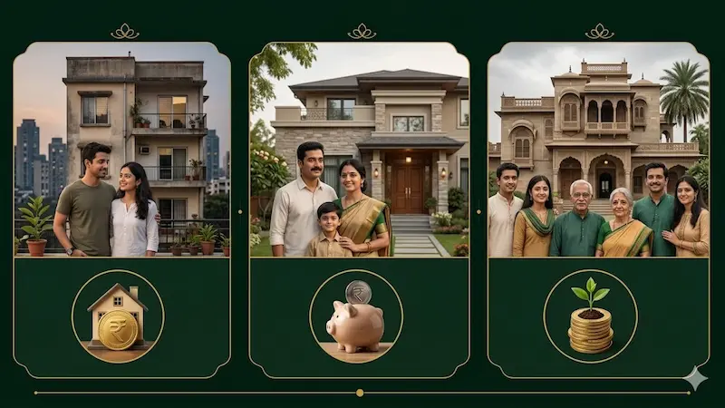 newly married couple budget scenarios rented flat joint family india