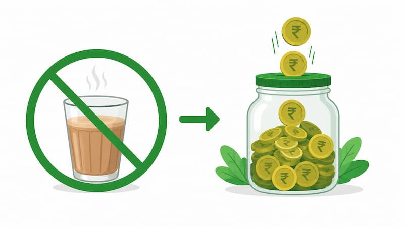 roz ki chai band karo aur saving karo - 20k salary daily saving tips