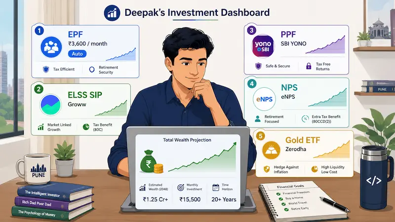 Monthly investment plan chart for salaried employees