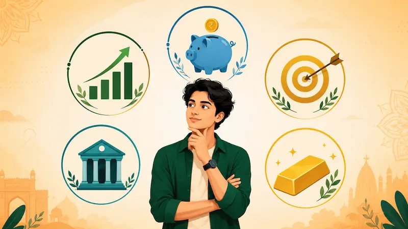 best investment options beginners india sip ppf fd nps gold comparison budgetinvest