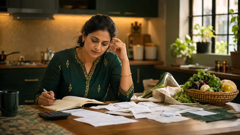 ghar ka kharcha kaise kam kare - indian middle class household budget guide