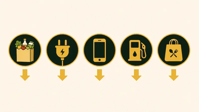 ghar ka kharcha kam karne ke 5 tarike - grocery electricity swiggy petrol mobile india