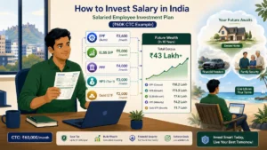 How to Invest Salary in India — Salaried Employee Investment Plan (₹60K CTC Example)