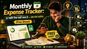 Monthly Expense Tracker: हर महीने पैसा कहाँ जाता है — अब पता चलेगा (Free Sheet)