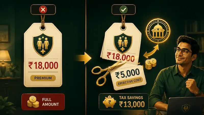 80d se effective premium kitna kam hota hai - real tax saving numbers