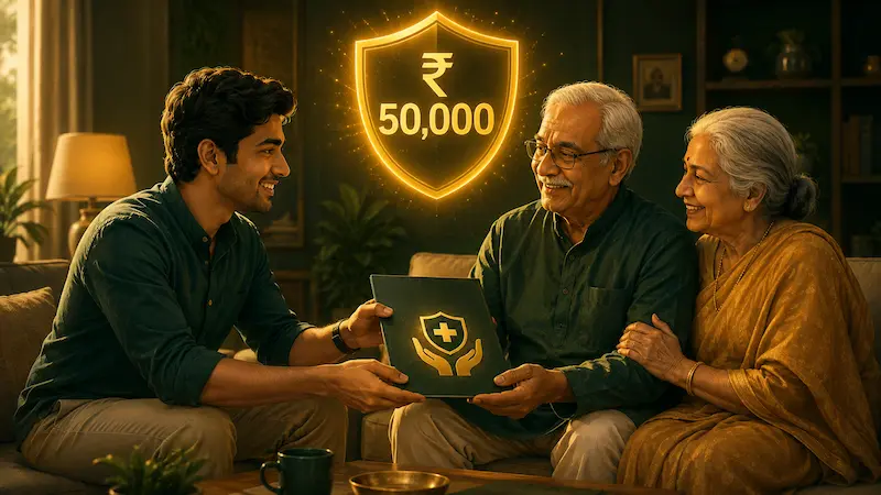 80d senior parents health insurance - extra 50000 tax deduction