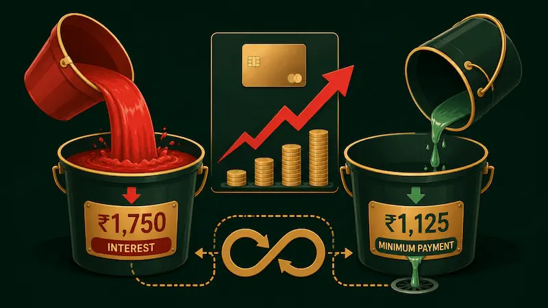 credit card interest minimum payment se zyada - infinity trap hindi