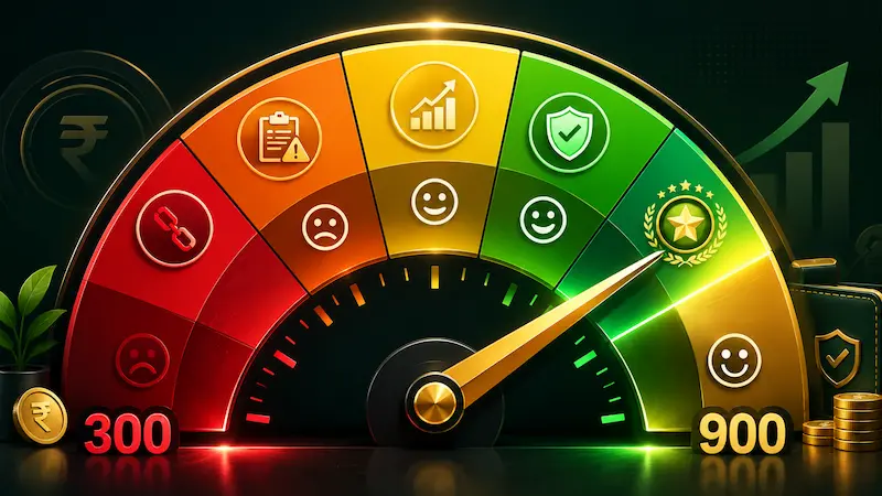 credit score range 300 se 900 tak - poor se excellent hindi