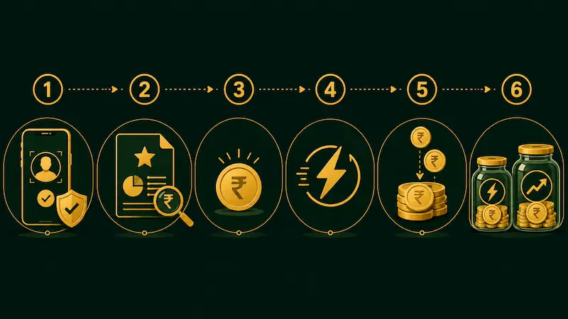 liquid fund emergency fund setup steps India - Groww Zerodha Parag Parikh process