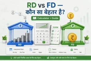 RD vs FD — कौन सा बेहतर है? Calculator + Guide