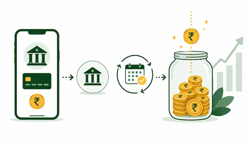SIP automatic monthly investment India salaried employee