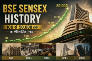 BSE Sensex History in Hindi: 1979 (100) से 50,000 तक का शेयर बाज़ार का ऐतिहासिक सफर