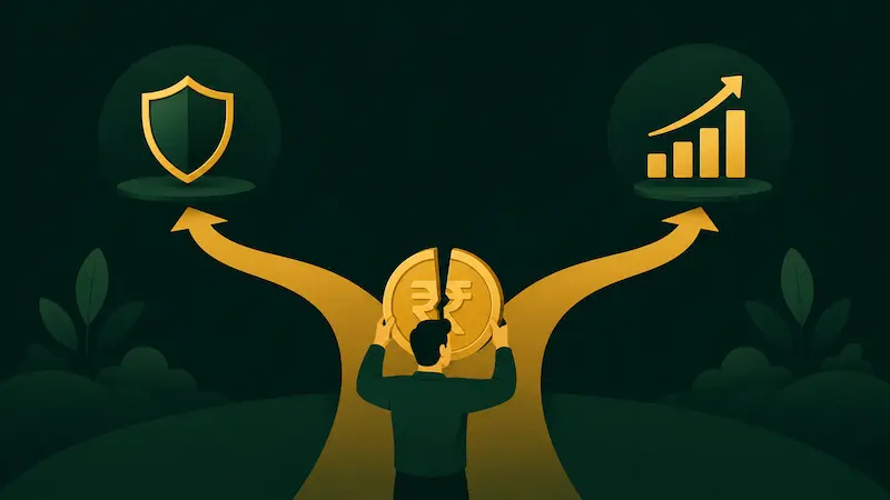 Buy term invest rest strategy ka concept