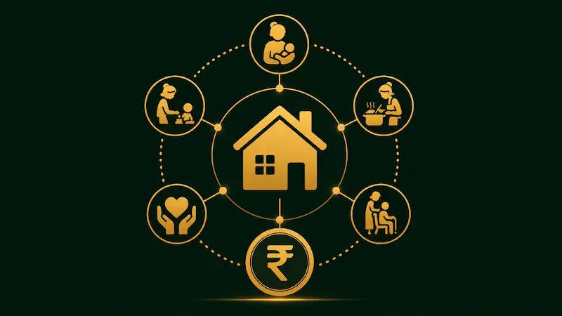 Homemaker ke household contribution ki economic value