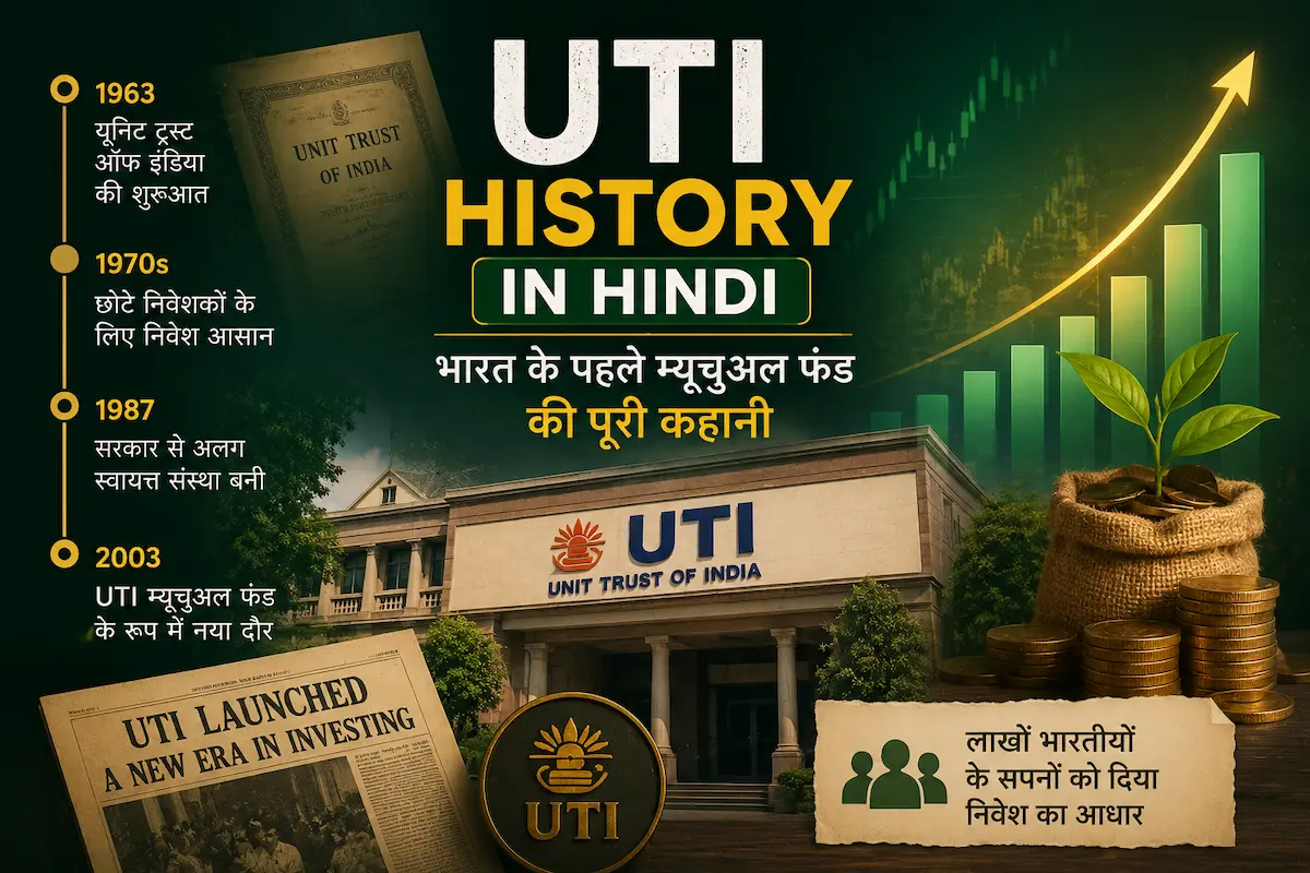 UTI History in Hindi – भारत के पहले म्यूचुअल फंड UTI की स्थापना और विकास का इतिहास