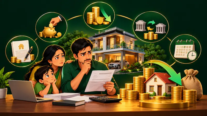 Home loan EMI कम करने के तरीके
