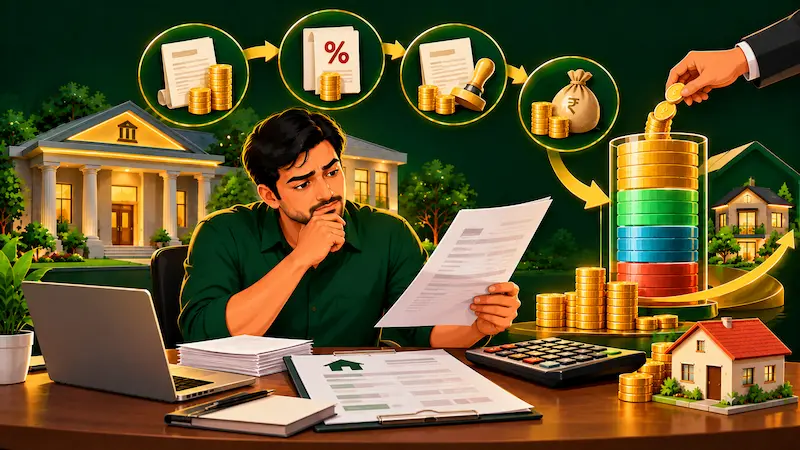 EMI Calculate Karne Ka Formula Kya Hai? Step-by-Step Loan EMI के अलावा processing fee और दूसरे charges