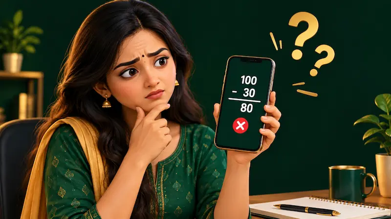 गलत SIP return calculation दिखाता graphic
