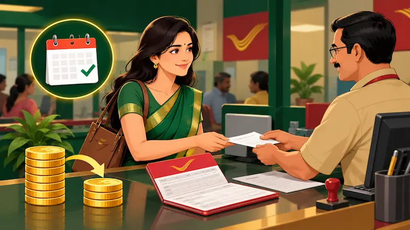 Recurring Deposit Premature Withdrawal Rules के तहत partial withdrawal को दर्शाती illustration