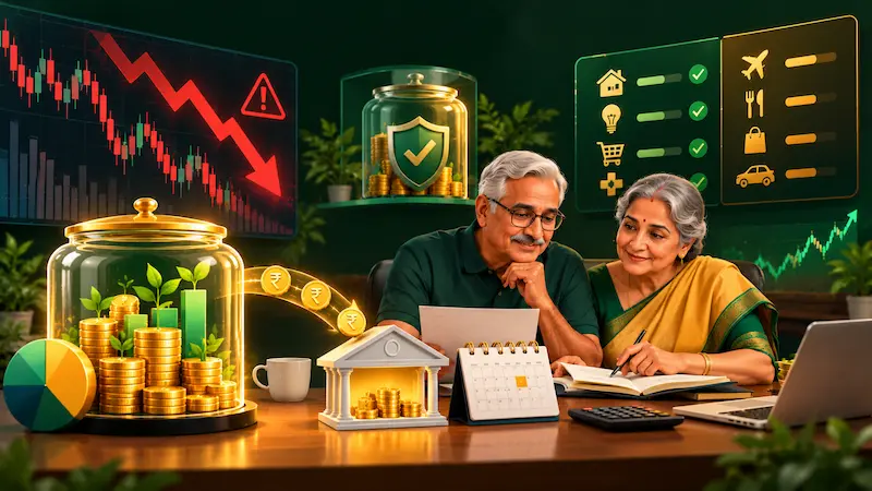 Market girne par SWP aur retirement income kaise manage karein